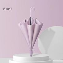 8-bone Cover Umbrella Automatic Long Handle Umbrella Strong Business Men Women Solid Color Straight Handle Umbrella Waterproof žalia