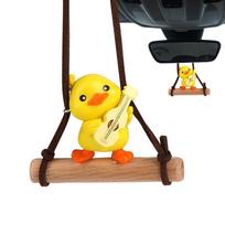 Car Pendant Cute Swing Duck Car Interior Decoration Holiday Swing Duck Rearview Mirror Pendant For Car Accessories GERMANY yellow
