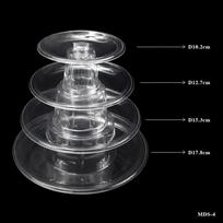 4/6/10-pakopų Macaron ekrano stovas Cupcake Tower stovas tortų stovai PVC padėklas vestuvių gimtadienio tortų dekoravimo įrankiai Kepiniai black