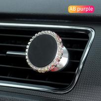 Universal Magnetic Car Phone Holder Magnet Mount Bling Car Accessories for Woman for IPhone 13 12 Xiaomi Huawei Samsung Oneplus rožinė