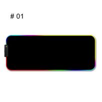 RGB žaidimų pelės kilimėlis LED šviečiantis xxl neslystantis spalvingos šviesos RGB didelis žaidimų pelės kilimėlis kompiuterių klaviatūrai, pelės kilimėlis