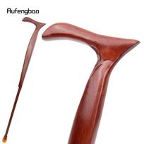 Raudona medinė T formos madinga lazda dekoratyvinė vampyro Cospaly vakarėlis medinė lazdelė Helovino lazdelė 93 cm brown