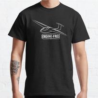 Plus Size S-3XL Engine Free Glider Plane Pilot Printed T-shirt  Men's Tops Fashion Clothes Tees S juoda