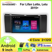 Android 13 Auto For Lifan Lotto Letu 2015+ Car Radio Navigation Multimedia Player Stereo GPS WiFi Videa Carplay 4 core 1GB+32GB carplay blue