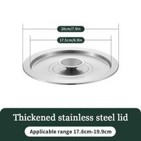 20/22/24cm Cookware Lid Cooking Pot Cover Wok Cover Frying Pan Lid Flat Pan Cover Stainless Steel Lid For Bowls Basins