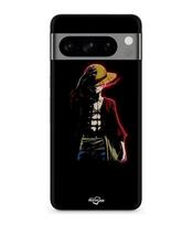 Coque - MANIACASE - Google Pixel 8a Pro - Souple - Silicone Noir - One Piece Luffy juoda