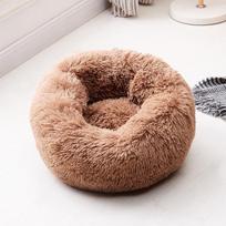 Šunų voljeras Kačių voljeras Ilgaplaukis voljeras Apvalus voljero kilimėlis Šunų guolis Uždara šilta Bendros naminių gyvūnėlių prekės žiemai Diameter 40cm beige