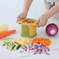 Multifunctional Vegetable Chopper French Fries Cutter Hand Onion Grater Dicer Cucumber Garlic Potato Slicer Kitchen Gadgets geltona
