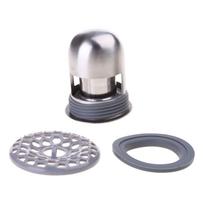 Stainless Steel Shower Drain Plug Seal Anti Odor Bathroom Floor Trap Cover Bathroom Shower Drain Backflow Preventer S gray