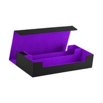 Trading Card Deck Box Powerful Collectible Organizer PU Leather Display Sturdy Sports Cards purple