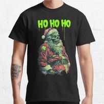 Plus Size S-3XL Santa's Not So Jolly Printed T-shirt Men's Tops Fashion Clothes Tees S juoda