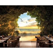 Modern Fashion Murals Caves Sea Beach 3d Wallpapers Living Room And Bedroom 3d Wallpapers 200 cm(W) x 140 cm(H)