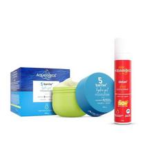 Aqualogica 5 Barrier+ Hydra Gel Moisturizer & Detan+ Dewy Sunscreen|24-Hour Intense Hydration | Removes Tan | SPF 50+ & PA++++ Protection