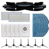 Main Brush Filter Kit Vacuum Dust Bag Kit Hard-to-reach Corners gray