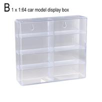 1:64 for Hot Wheels Display Box Car Model Toy Cabinet Rack For Hotwheels Cars Diecast Storage Acrylic Dustproof Display Box gray