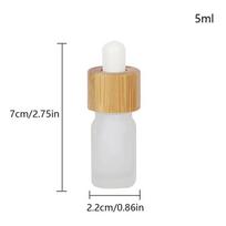 1 vnt. 5-100 ml matinio stiklo buteliukas su lašintuvu, tuščias kosmetikos pakavimo konteineris, buteliukai, eterinių aliejų buteliukai 5ml