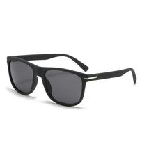 non-polarized 1pc Men Stylish Square Sunglasses Vintage Outdoor Sports Shades Driving Fishing Eyewear and Daily Use juoda pilka spalva
