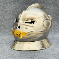 Demonic Ghost Face Skull Helmet Skull Face Helmet Perfect for Cosplay, Battle-Ready, Fantasy LARP Helmet Collectors beige