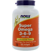 Now Foods - SUPER OMEGA 3-6-9 1200MG. 180 SGELS