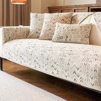 New Sofa Cushion Four Seasons Universal Anti-cat Grab Cushion Non-slip Light Luxury Advanced Sense Sofa Cover Cover Cloth 70x70 beige