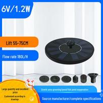 Plaukiojantis saulės energijos vandens fontanas miniatiūriniams kraštovaizdžiams - 165g/rinkinys 13 drops of plastic fountain black