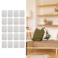 10 Pair Hook and Loop Fastener Strips with Sticky Double Sided Tape Mounting for Carpet Curtain
