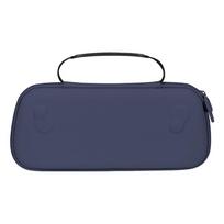 Portable Storage Bag PU Leather Protective Travel Case Anti-Scratch Storage Case for Rog Ally X Gaming Handheld and Accessories tamsiai mėlyna spalva