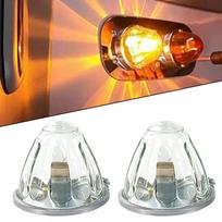 1156 LED Bulb Amber Watermelon Light Clear Lens LED Kit 12V DC Vehicle multi