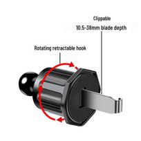 Naujo modelio automobilio ventiliacijos telefono laikiklis su vertikaliu ir horizontaliu tvirtinimu ir įkrovimo kabliu navigacijai Spiral hook base without bracket