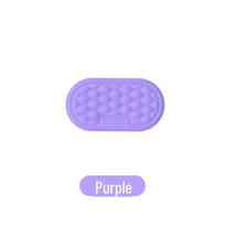 Neslystanti atminties putų klaviatūros riešo atrama su masažo atrama (vandens bangų dizainas) wrist rest violetinė
