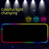 RGB LED Luminous Gaming Mouse Pad - Oversized Desk Mat with Lock Edge for Office & Esports 250*350*3mm juoda