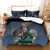 3D Spausdintas Anime Žirklių Rankovės Patalynės Komplektas Viengulis Twin Pilnas Karalienės Karaliaus Dydžio Lovos Komplektas Suaugusiems Vaikams Miegamojo Antklodės Užvalkalų Rinkiniai Namų Tekstilė 70x133cm 2pcs gray