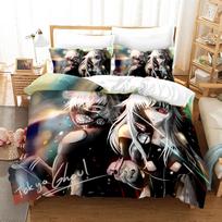 3D Print Anime Tokyo Ghoul Bedding Set Single Twin Full Queen King Size Hip Hop Anime Bed Set Teenager Bedroom Duvet cover Sets EU single(135x200cm)