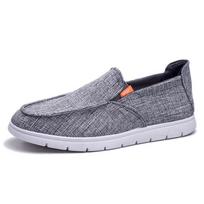 New canvas shoes deodorant breathable men's shoes tide shoes non-slip male students tie casual stripes men shoes 2019 6.5 pilka spalva
