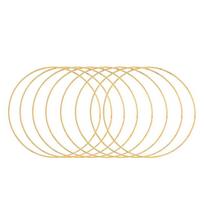 10 vnt Dream Catcher lanko dekoro Makramo žiedai apskritimo sienelė Dreamcatcher metaliniai papuošimai beige