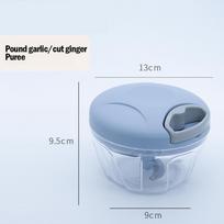 500/900ML Vegetable Cutter Chopper Garlic Chopper Manual Rotate Slicer Fruit Garlic Crusher Kitchen Gadget Blenders Meat Grinder gray