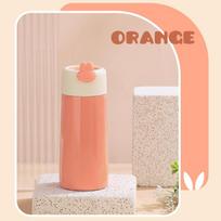 MeyJig Mini Portable Thermal Vacuum Water Bottle Children Gift Cup 200ML 200ml oranžinė