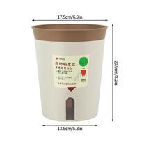 Self Absorbent Water Lazy Flower Pots Rectangle Round Planters Plastic Green Plants Pot Office Desktop Flower Pots Decoration