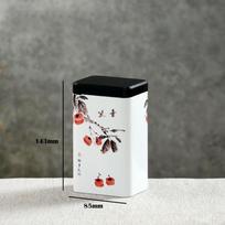 Arbatinukas Kvadratinis Geležinis Puodas Mažas Nešiojamas Metalinis Puodas Arbatos Dėžutė Laikymui Nešiojama Kinų Geležinė Dėžutė Arbatai Sandarus Puodas Arbatos Servizo Priedai gray