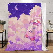 Kawaii Animacinis Kirbis Dizainerio Mesti Antklodė Pūkuotos Individualizuotos Antklodės Personažai Namai ir Dekoracija Prabangi Patalynė Megztas Pledukas 30x40in white