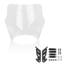 Motociklo priekinis reguliuojamas priekinis stiklas Kawasaki Eliminator 400 450 2025-2025 Eliminator 500 vėjo skydas deflektorius priekinis stiklas gryna