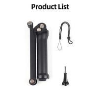 3 Way Grip Foldable Handheld Selfie Stick Mini Tripod For Insta360 Ace Pro GoPro 12 11 DJI Action 4 3 Action Camera Accessories juoda