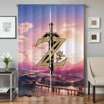 Home Interior Kitchen Curtains for Living Room 2 Pieces Blackout Curtains Door Curtain Z-zelda-a Partition Bedroom Decoration W50xH70cmx2pcs-CL