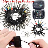 100pcs Puller Tool Motorist Kit Wires Pin Extractor Automotive Stylus Tooling Set Car Terminals Removal Auto Disassembly Tooling 100pcs