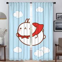 M-molang Blackout Curtain for Room 2 Panel Curtains for Bedroom Shades Home Interior Curtains Halloween Decoration Partition W50xH70cmx2pcs-CL