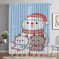 Modern Living Room Curtains 2 Pieces Peach Mochi Home Interior Curtains for Camera Partition Tulle for Bedroom Window Curtain W50xH70cmx2pcs-CL