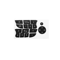 Car Tuning Button Repair Stickers CD Radio Audio Button Repair Decals Stickers for Twingo for Renault Clio and Megane 2009-2011 juoda