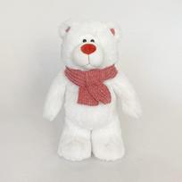 27/40CM  Red Teddy Bear with Scarf Stuffed Animals Bear Plush Toys Teddy Bear Doll Valentine'S Day Birthday Gift 27cm balta