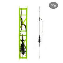 Carp Fishing Bait Cage Line Group with Sinker 30-60g High Carbon Steel Metal Feeder Hook Sinking Artificial Lure Accessories