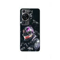 Coque - Maniacase - Huawei P60 - Noir - Black Panther - Souple juoda